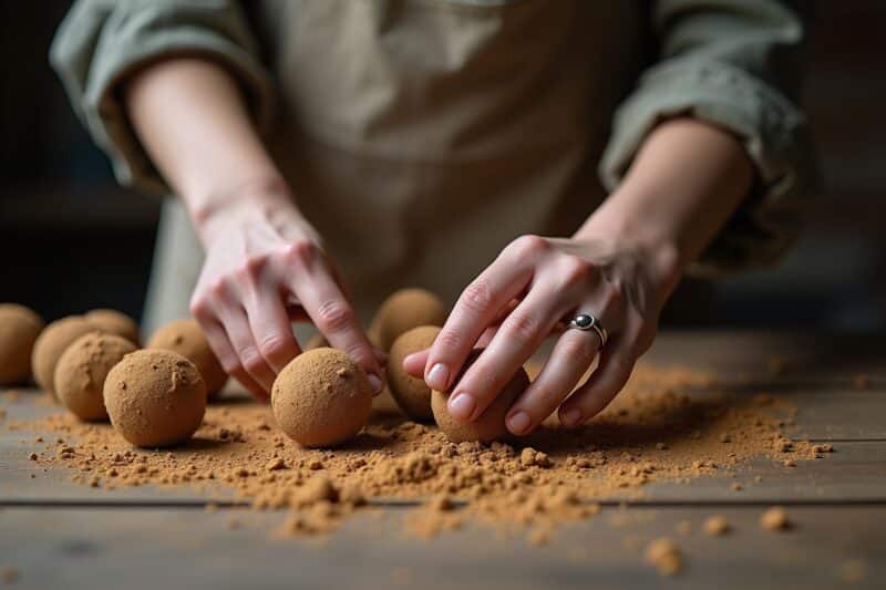 13 Samenbomben rollen Rezepte mit Tonpulver
