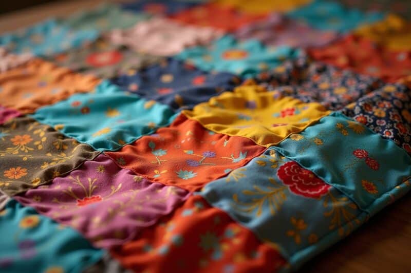 18 Wege: Stoffreste verwerten Patchwork Decke