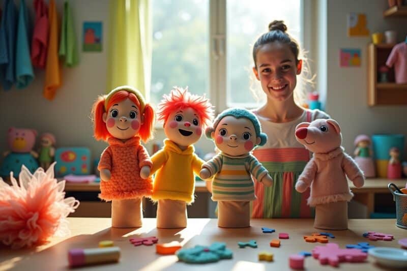 14 Ideen zum Handpuppen basteln