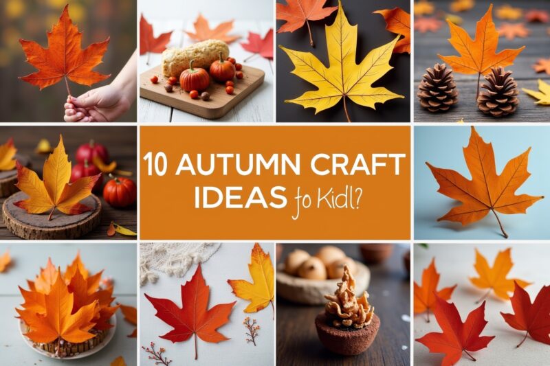 10 Herbst Basteln Ideen für Kinder