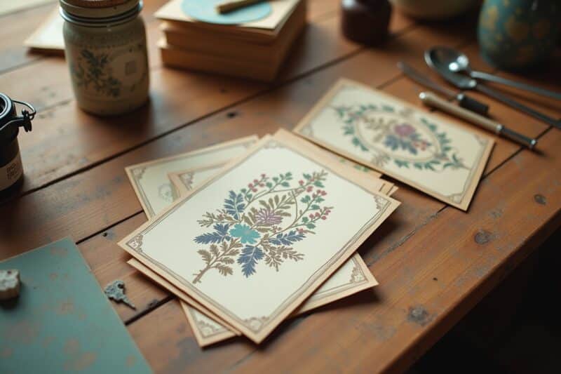 14 Vintage Karten basteln Ideen