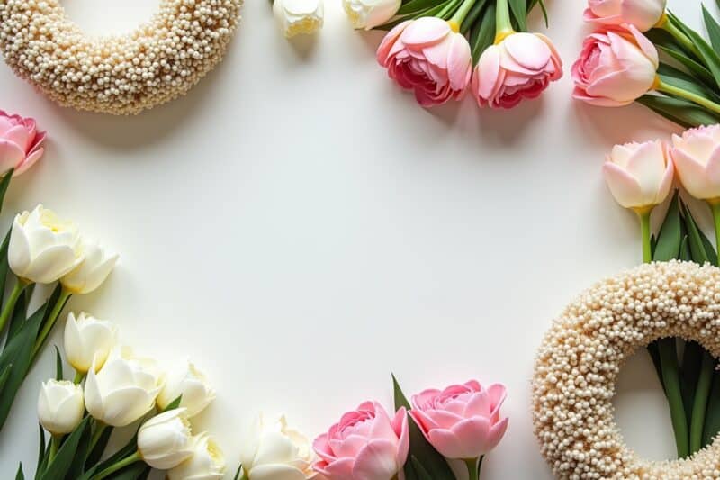 12 Ideen zum Türkranz Frühling basteln