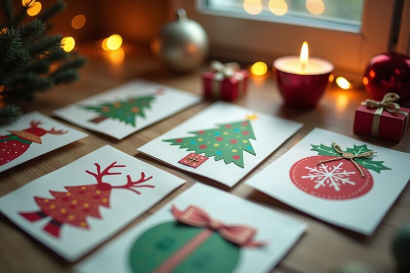 10 Weihnachtskarten basteln - Ideen für die Festzeit